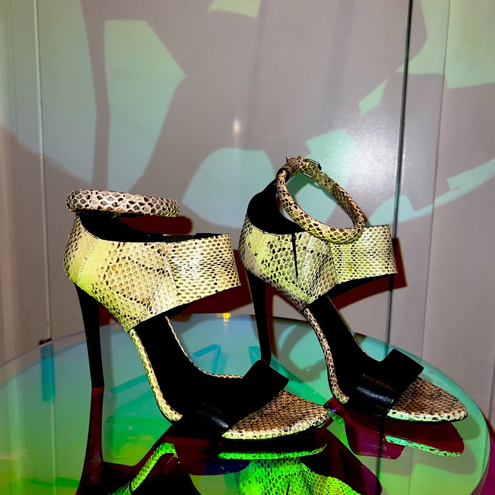 Proenza Schouler snakeskin heels